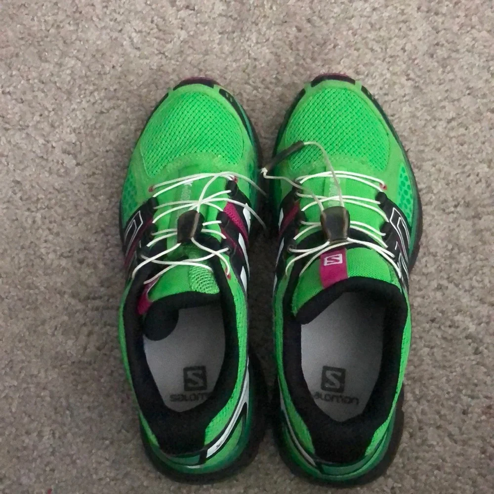 Salomon Women's Green + Pink Trail Running Sneakers